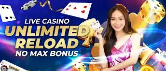 live casino unlimited reload no max bonus