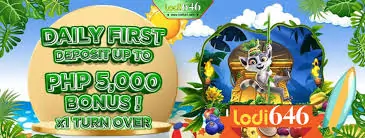 daily first deposit up to php5000 bonus turn over