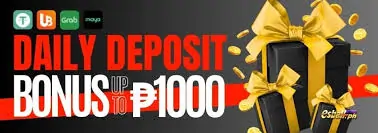 daily deposit bonus up to 1000