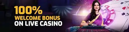 100% welcome bonus on live casino