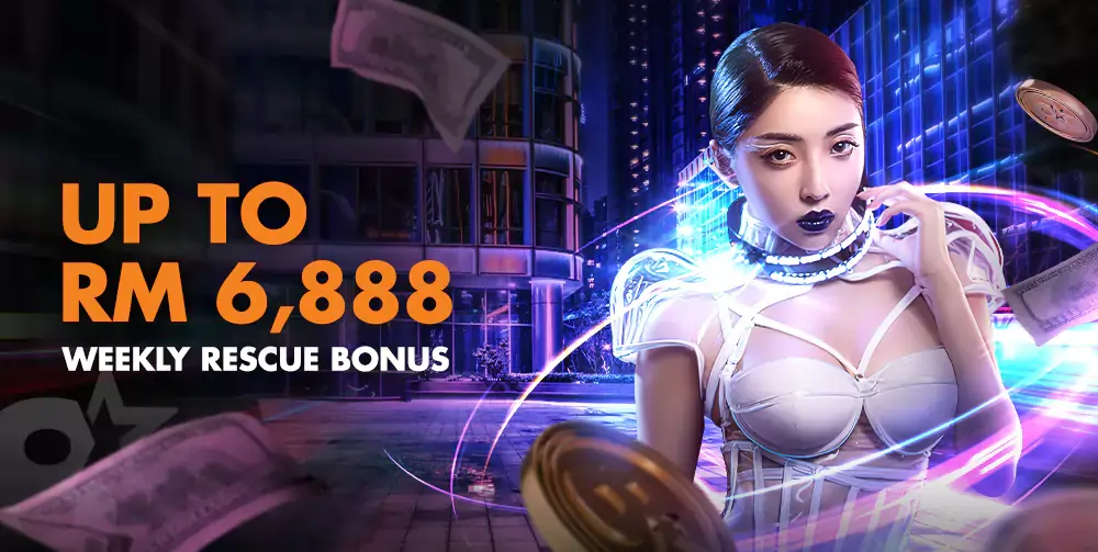 MYBET88 UP TO RM 6,888 WEEKLY RESCUE BONUS